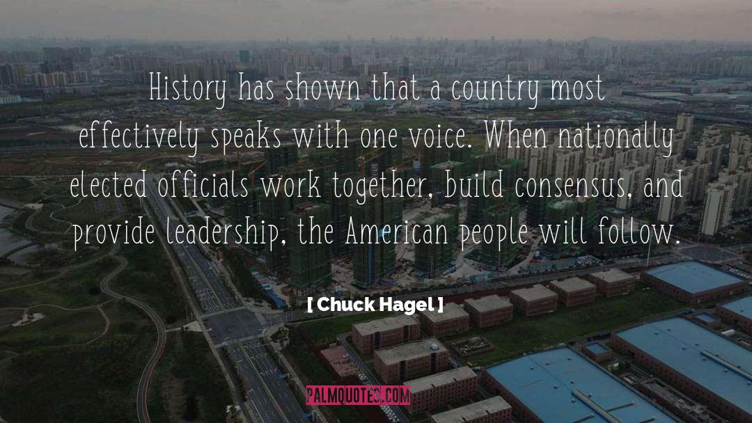 One Voice quotes by Chuck Hagel