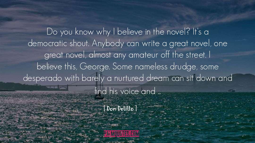 One Voice quotes by Don DeLillo
