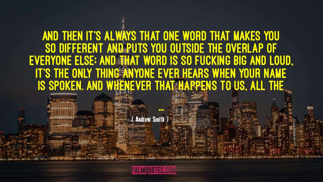 One Word quotes by Andrew Smith