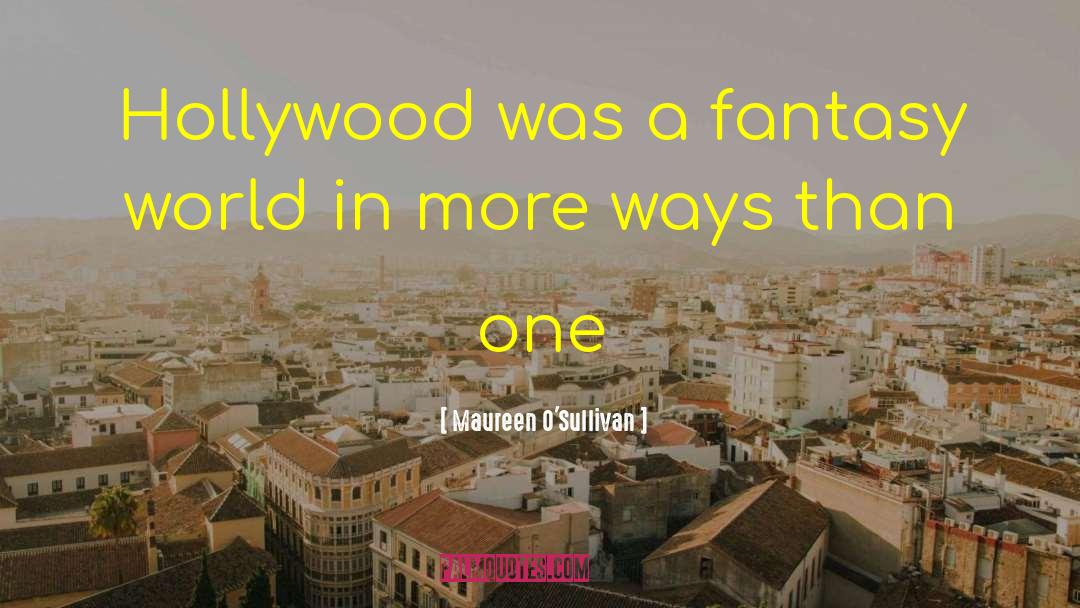 One World quotes by Maureen O'Sullivan