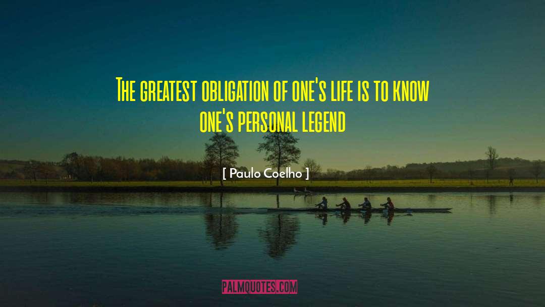 Ones Life quotes by Paulo Coelho