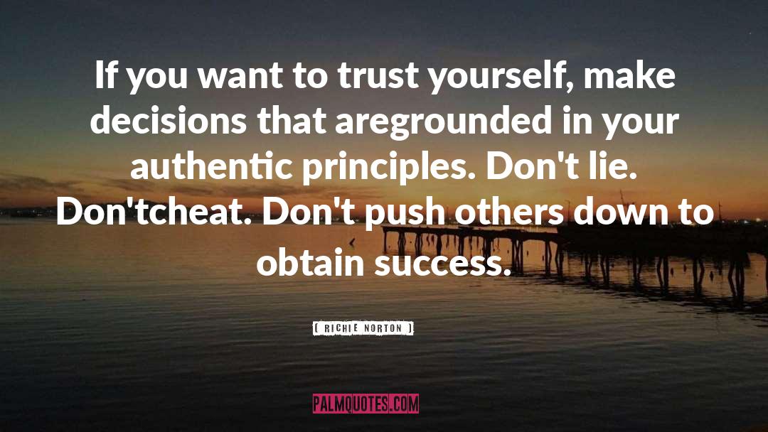 Only Cheat Yourself quotes by Richie Norton