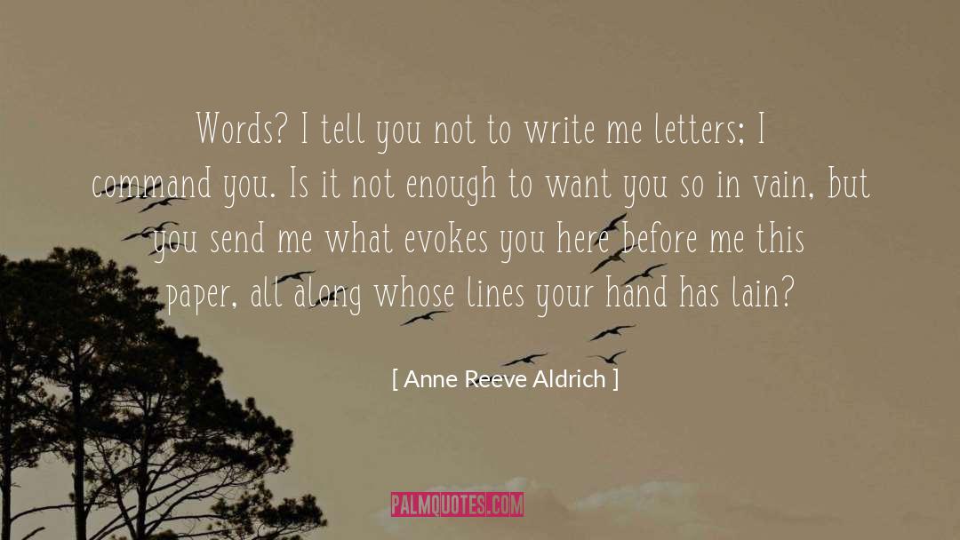 Onn Writing quotes by Anne Reeve Aldrich