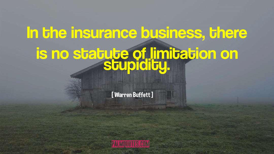 Ontario Business Insurance quotes by Warren Buffett