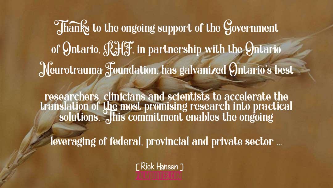 Ontario quotes by Rick Hansen