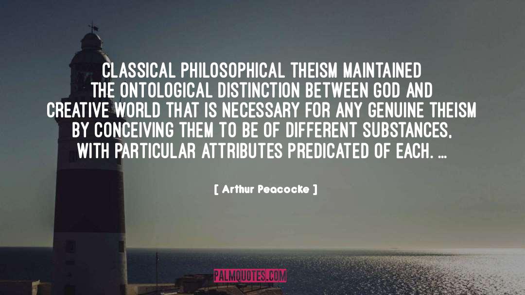 Ontological quotes by Arthur Peacocke