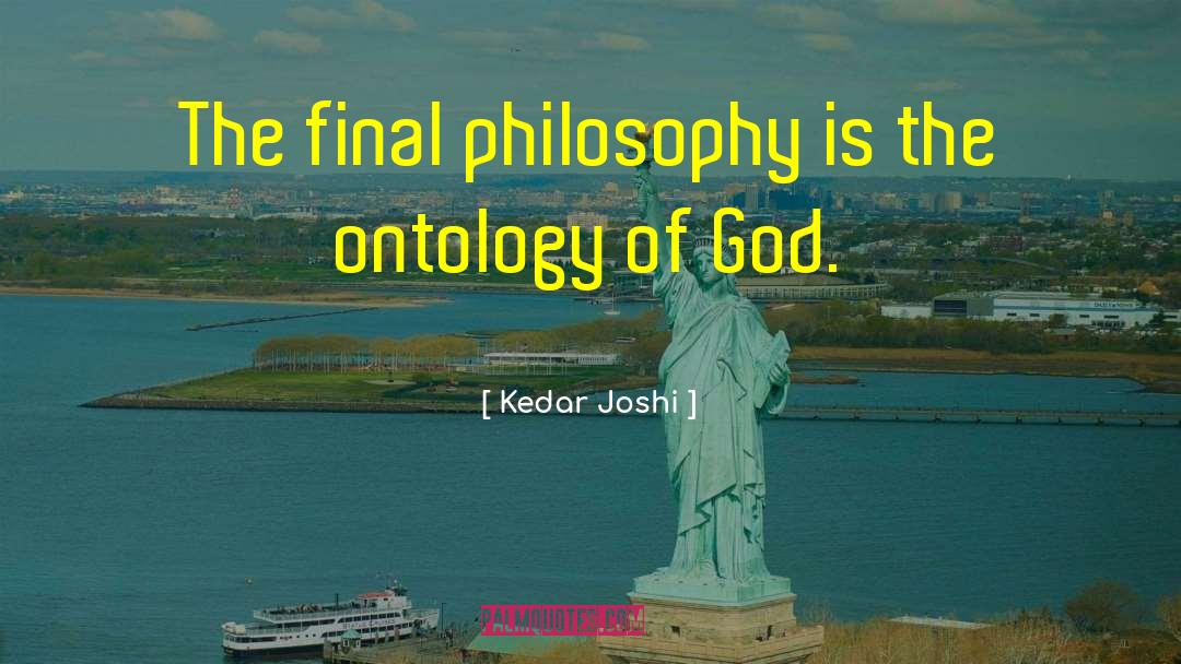 Ontology quotes by Kedar Joshi