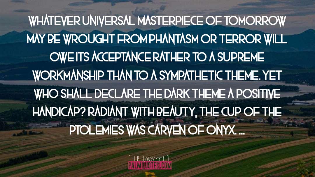 Onyx quotes by H.P. Lovecraft
