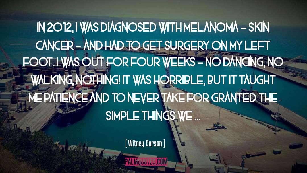 Oophorectomy Surgery quotes by Witney Carson