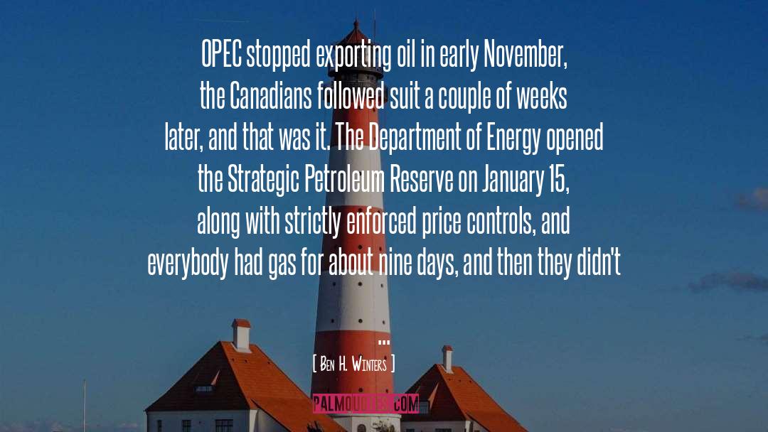 Opec quotes by Ben H. Winters