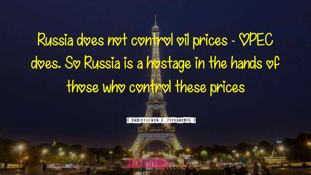 Opec quotes by Christopher A. Pissarides