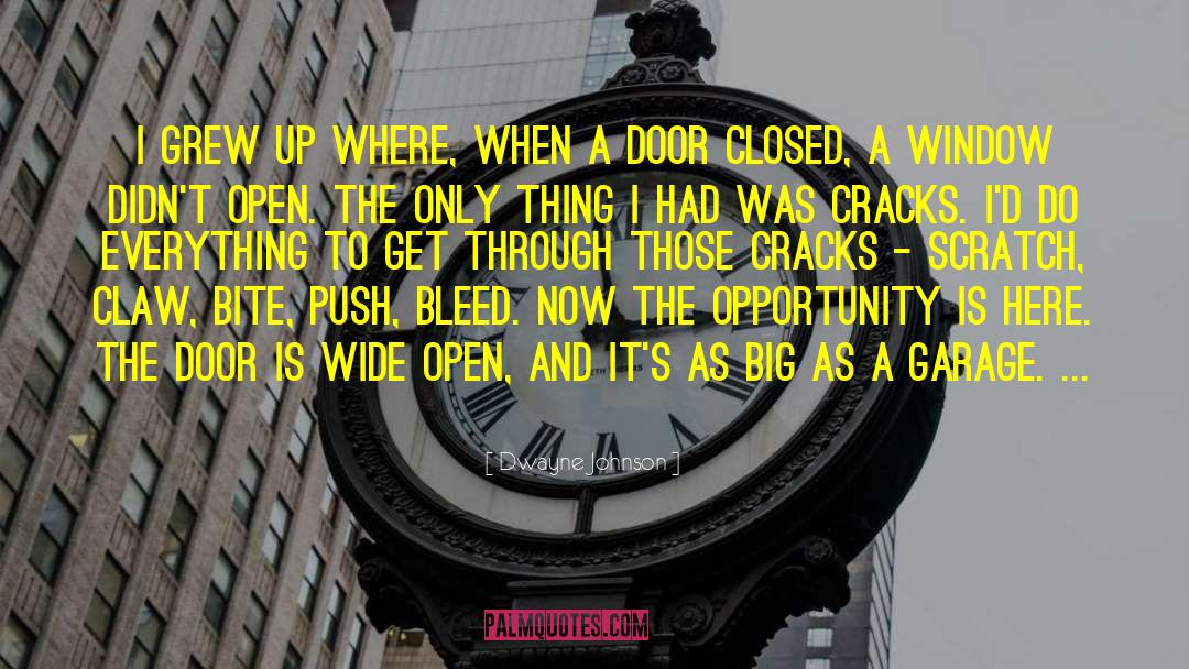 Open And Closed Doors quotes by Dwayne Johnson