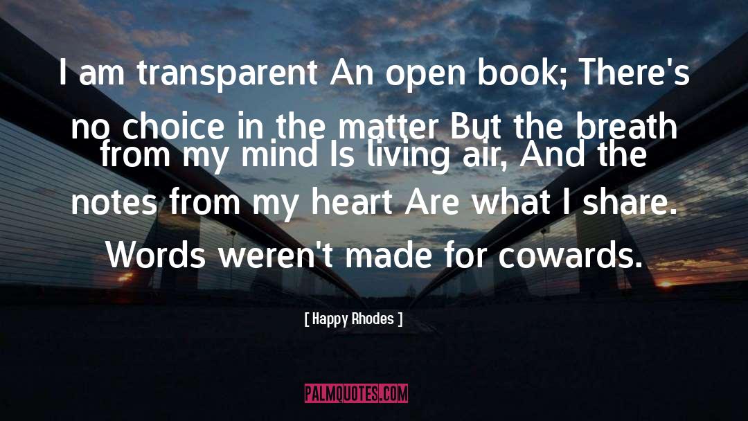 Open Book quotes by Happy Rhodes