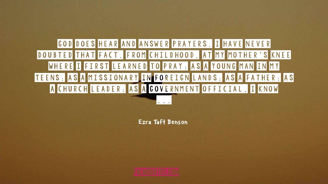Open Doors quotes by Ezra Taft Benson