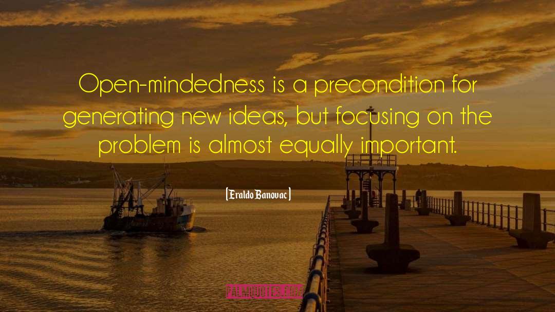 Open Mindedness quotes by Eraldo Banovac
