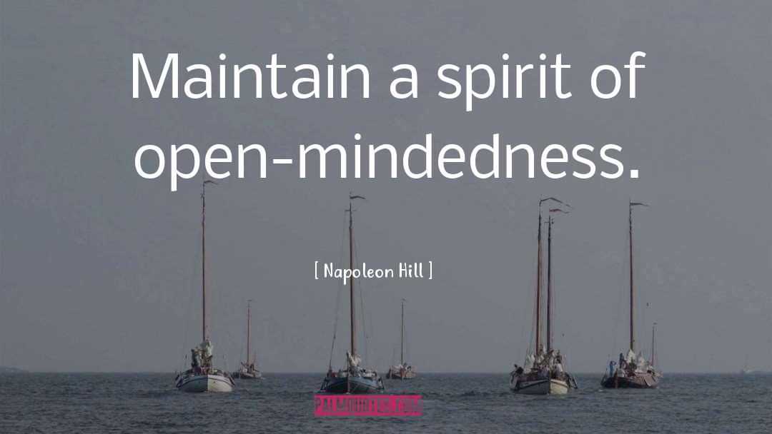 Open Mindedness quotes by Napoleon Hill