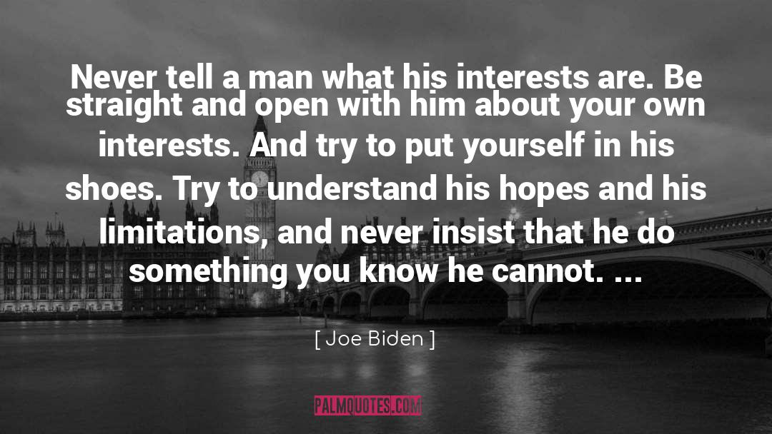 Open quotes by Joe Biden