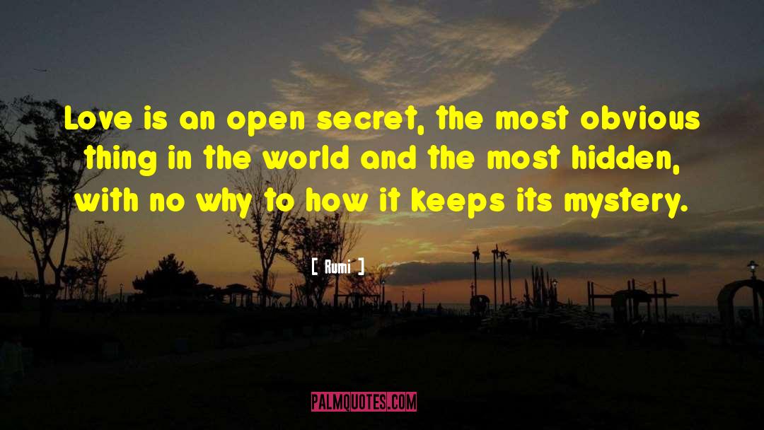 Open Secret quotes by Rumi