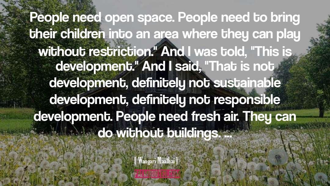 Open Space quotes by Wangari Maathai