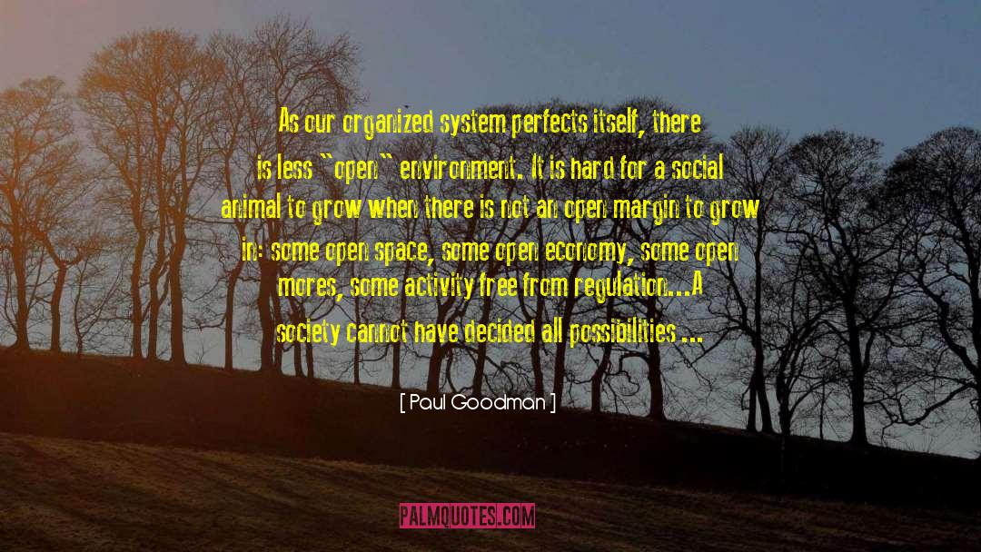 Open Space quotes by Paul Goodman