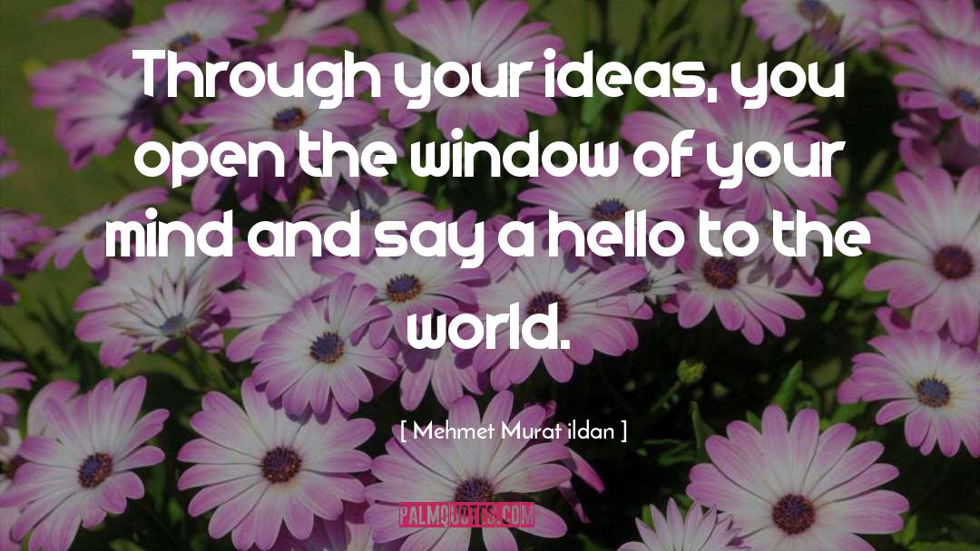 Open The Window Of Your Mind quotes by Mehmet Murat Ildan
