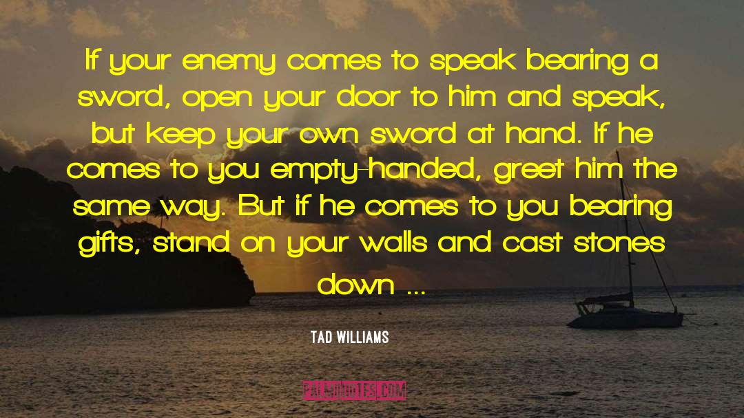 Open The Wings quotes by Tad Williams