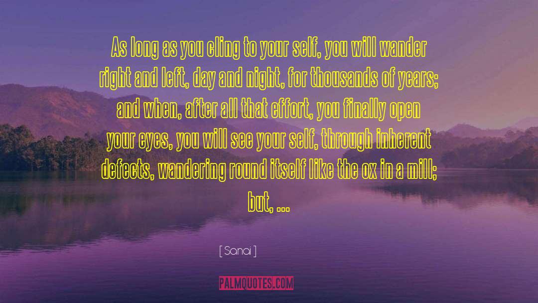 Open Your Eyes quotes by Sanai