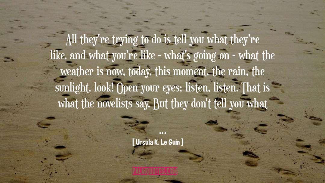 Open Your Eyes quotes by Ursula K. Le Guin