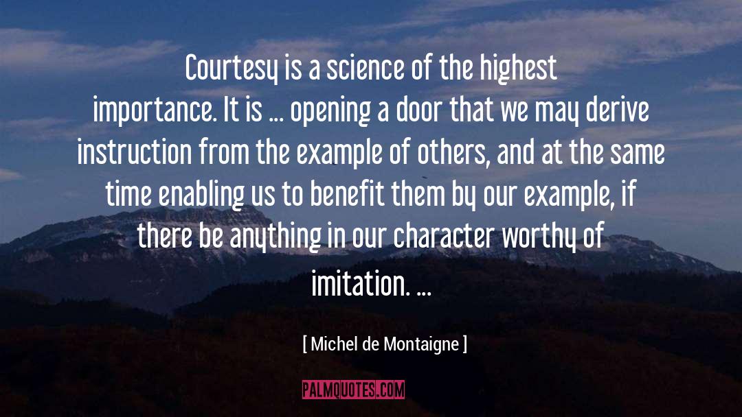 Opening A Door quotes by Michel De Montaigne