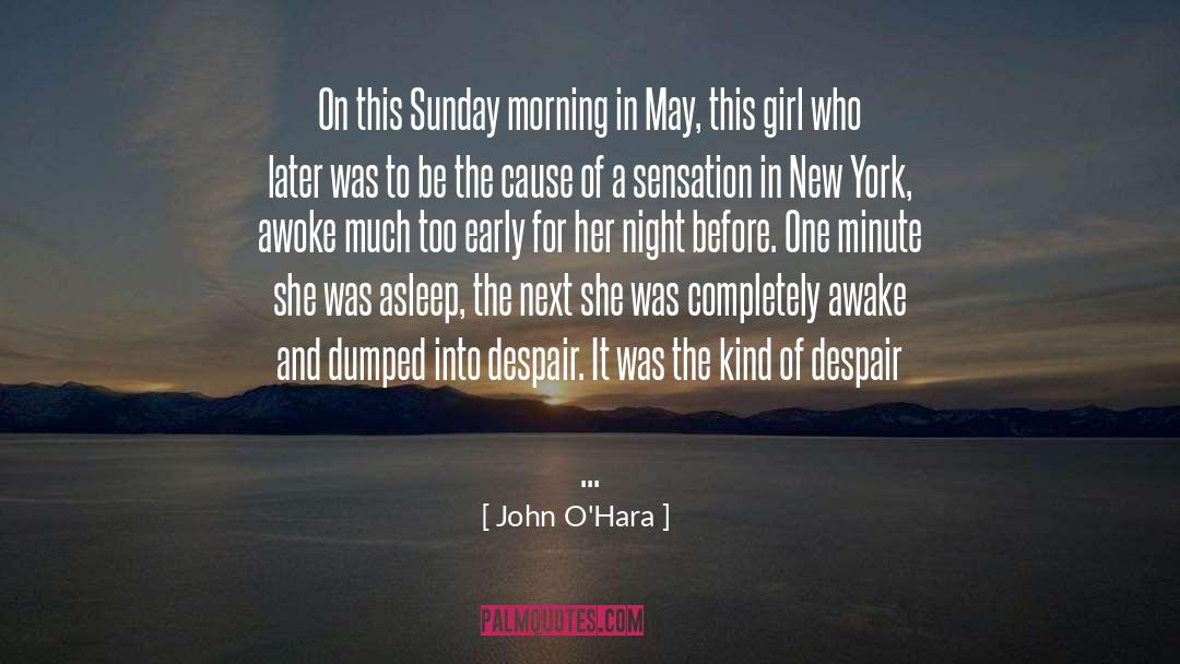 Opening Line Of The Novel quotes by John O'Hara