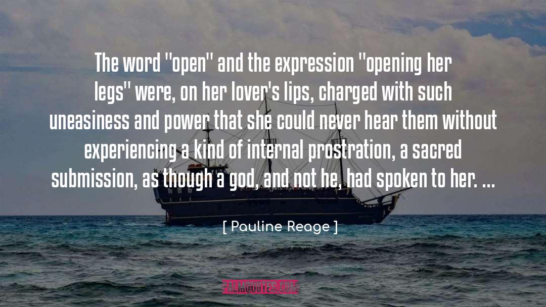 Opening quotes by Pauline Reage