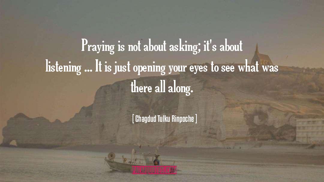 Opening Your Eyes quotes by Chagdud Tulku Rinpoche