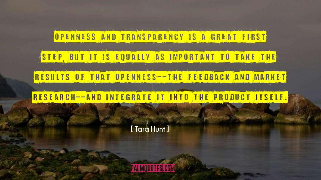 Openness quotes by Tara Hunt
