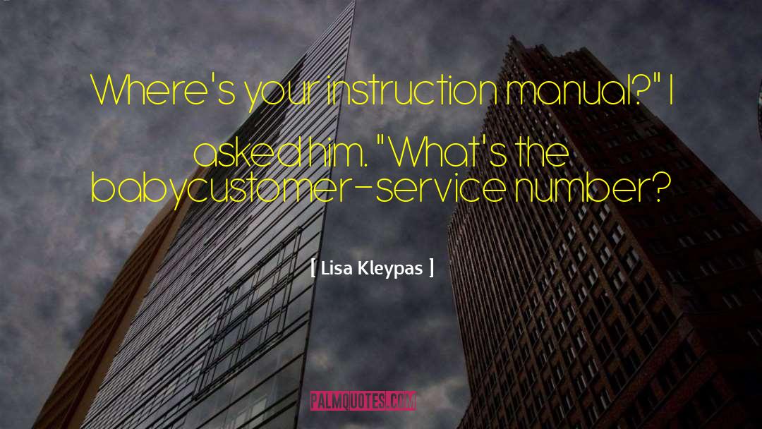 Operating Manual quotes by Lisa Kleypas