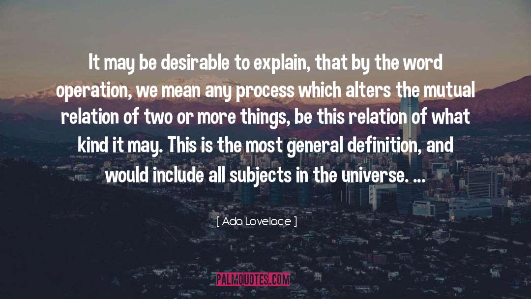 Operation quotes by Ada Lovelace