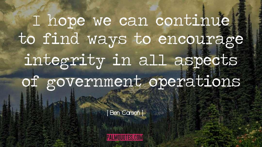 Operations quotes by Ben Carson