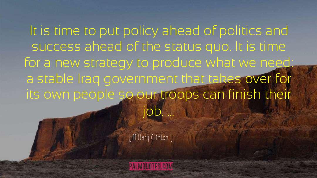 Operations Strategy quotes by Hillary Clinton