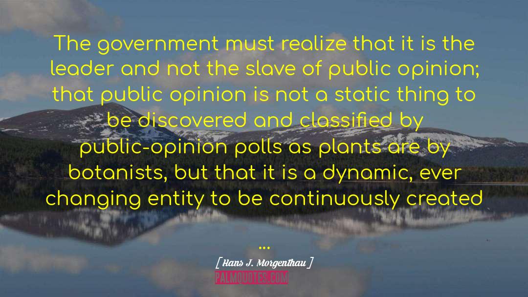 Opinion Polls quotes by Hans J. Morgenthau