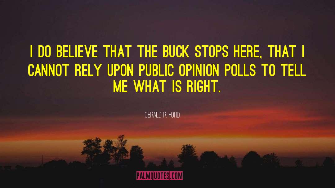 Opinion Polls quotes by Gerald R. Ford