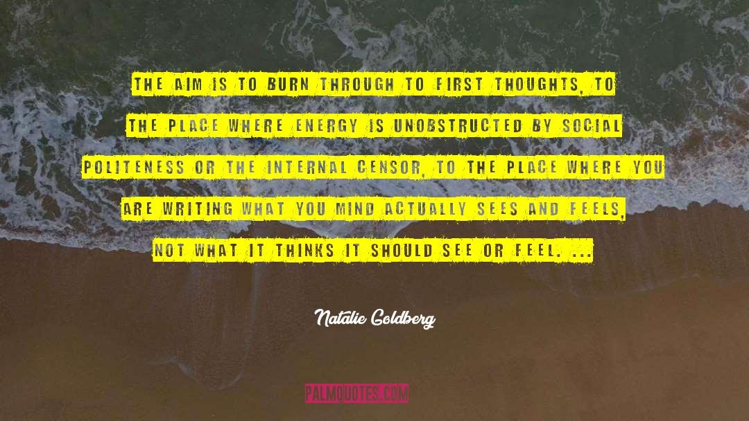 Opinionative Writing quotes by Natalie Goldberg