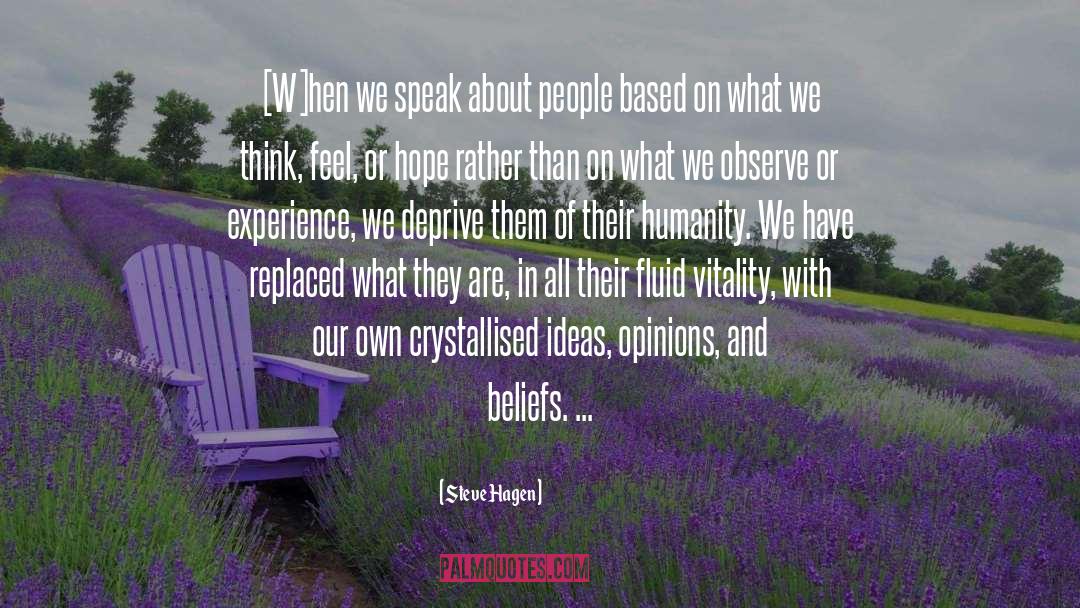 Opinions And Beliefs quotes by Steve Hagen