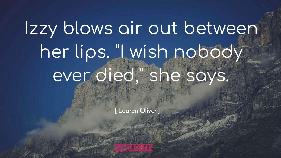 Opondo Air quotes by Lauren Oliver