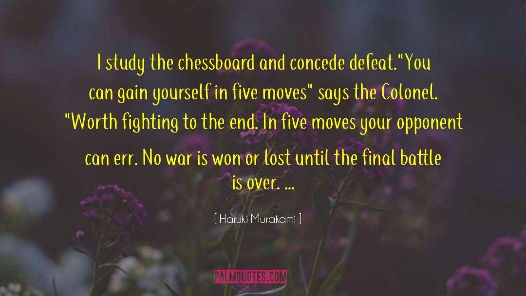 Opponent quotes by Haruki Murakami