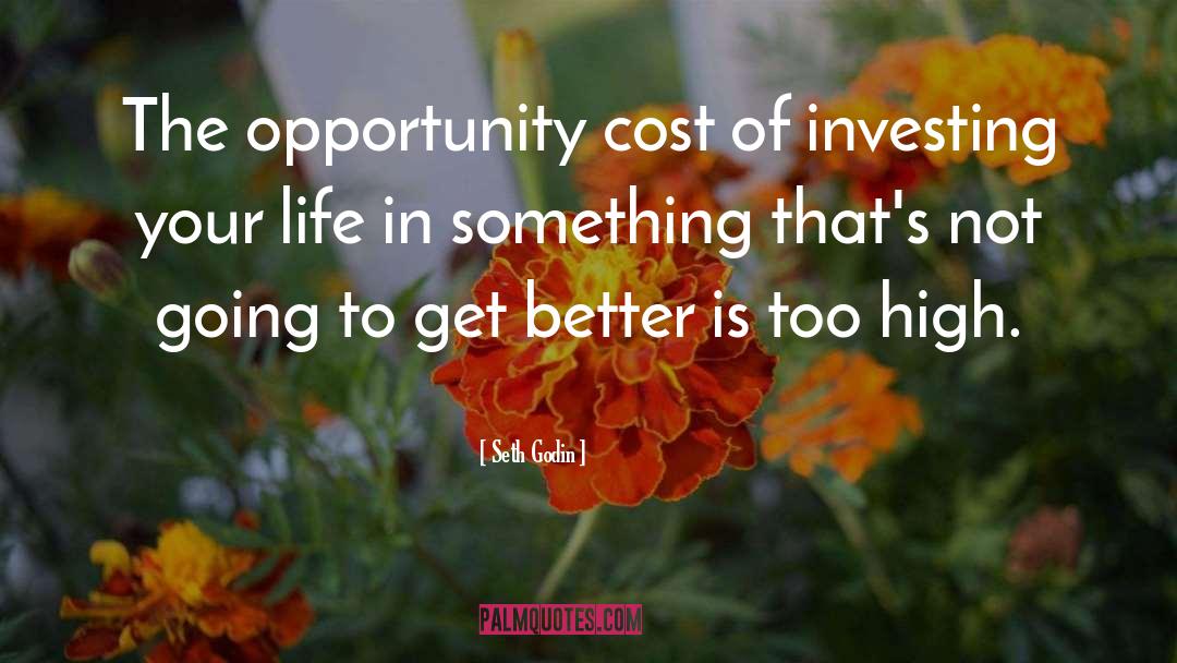 Opportunity Cost quotes by Seth Godin