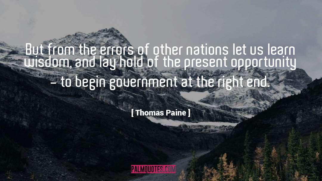 Opportunity To Succeed quotes by Thomas Paine