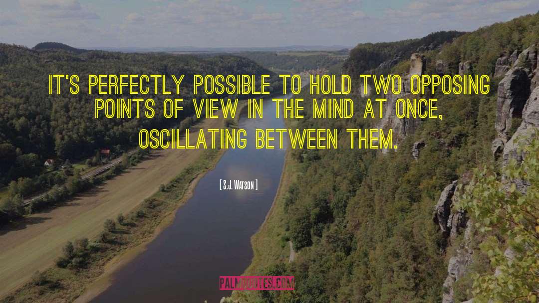 Opposing Views quotes by S.J. Watson