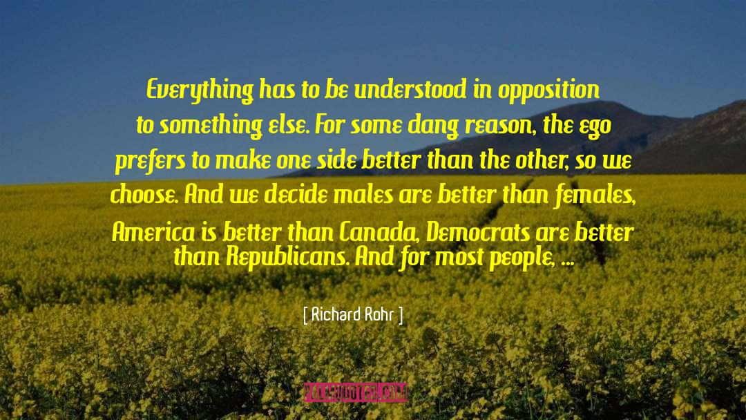 Opposition Lds quotes by Richard Rohr