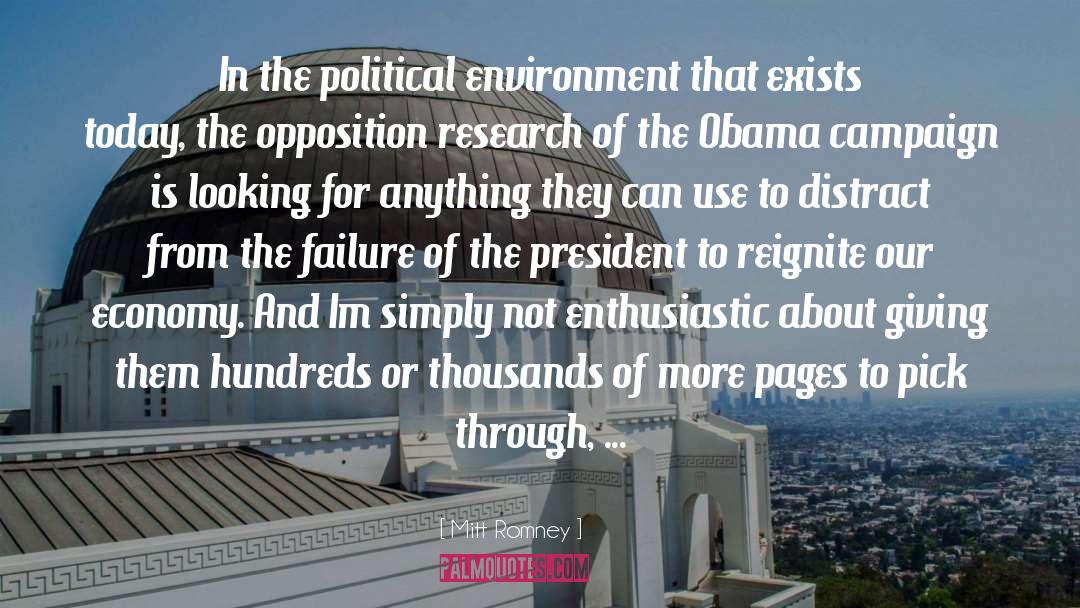 Opposition Research quotes by Mitt Romney
