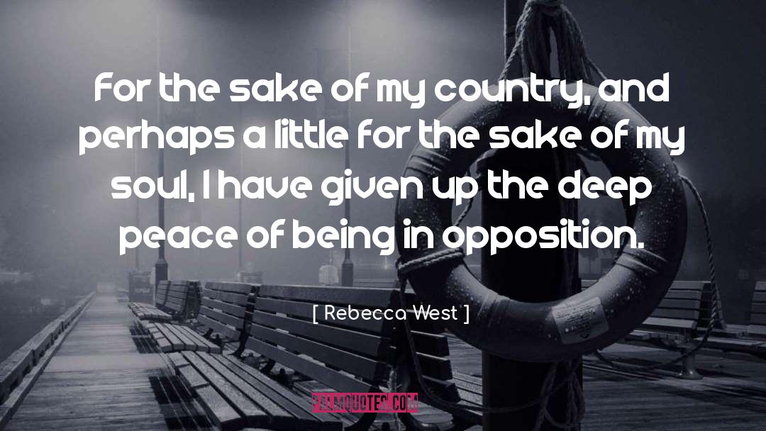 Oppositionism quotes by Rebecca West