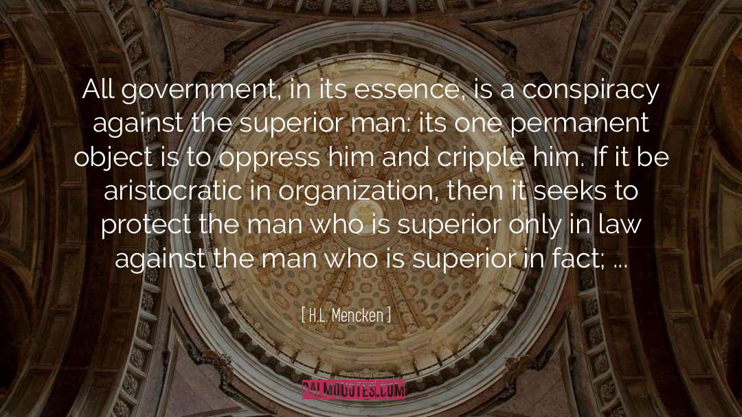 Oppress quotes by H.L. Mencken